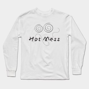 Hot Mess Face Long Sleeve T-Shirt